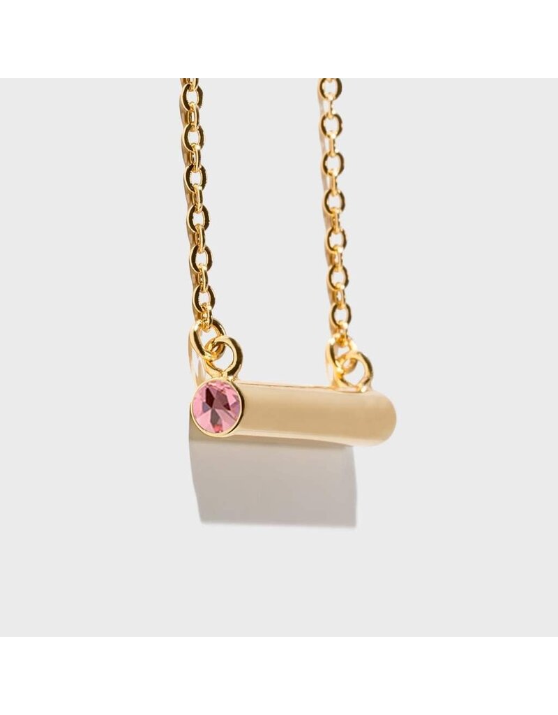 Birthstone Necklace - October/Gold