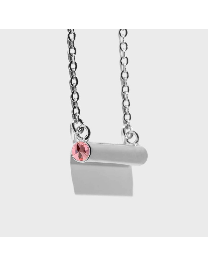 Birthstone Necklace - October/Silver