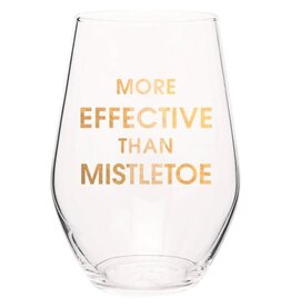 Chez Gagne Chez Gagne Holiday Wine Glass More Efective Than Mistletoe