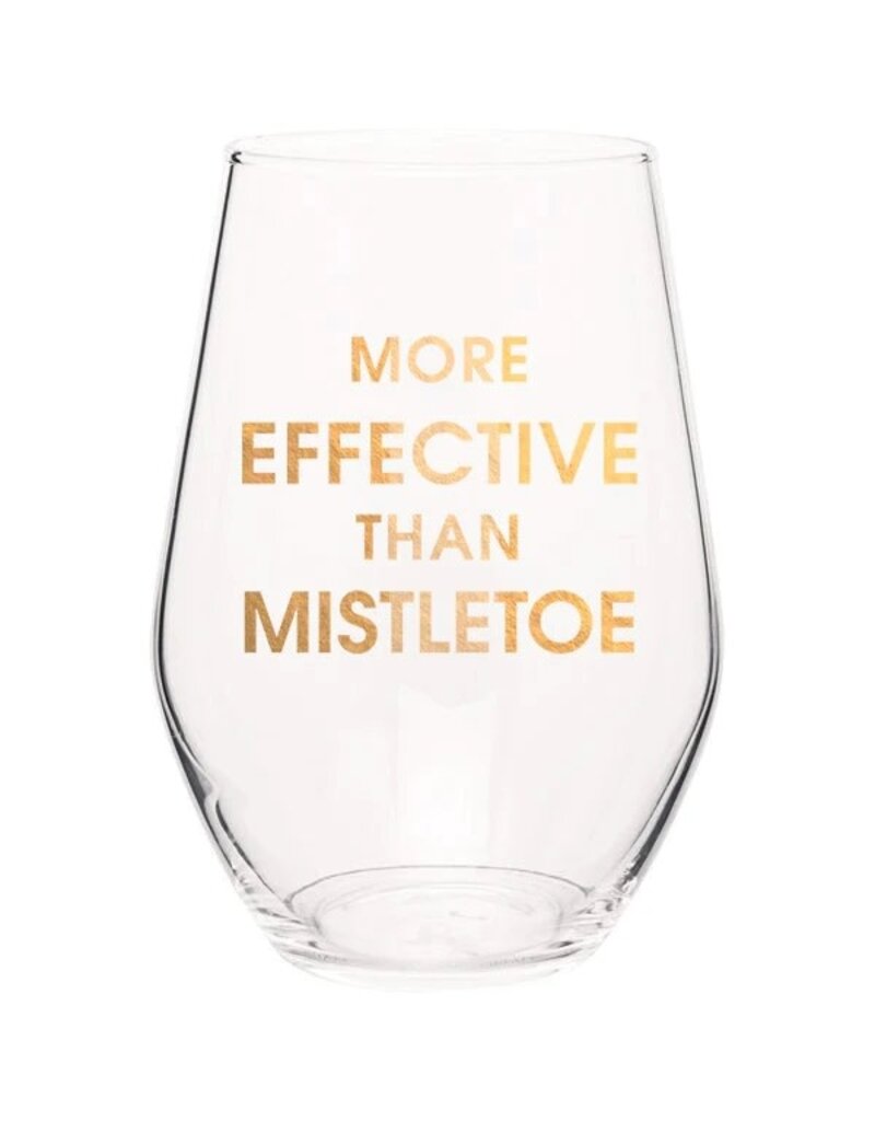 Chez Gagne Chez Gagne Holiday Wine Glass More Efective Than Mistletoe
