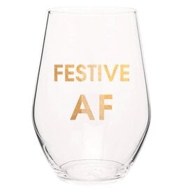 Chez Gagne Chez Gagne Holiday Wine Glass Festive AF