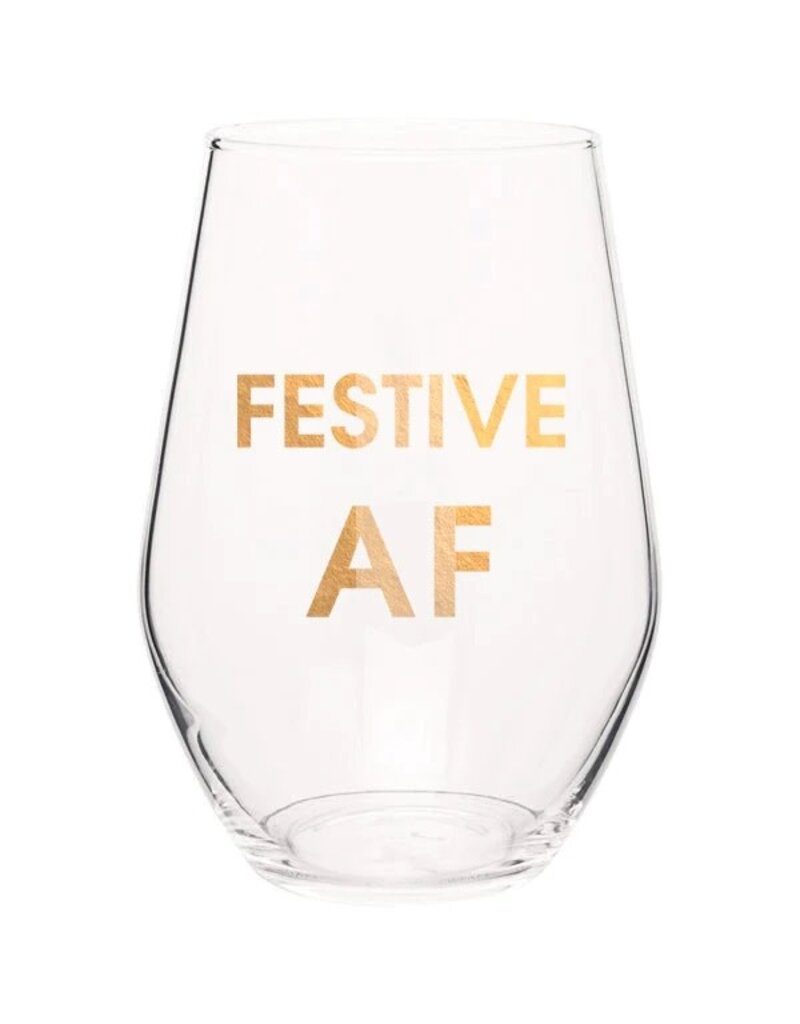 Chez Gagne Chez Gagne Holiday Wine Glass Festive AF
