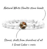 Homes Bracelets Homes Bracelet Great Lakes White Howlite