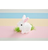 Mud Pie Mud Pie Kids Easter White Hopping Bunny Plush