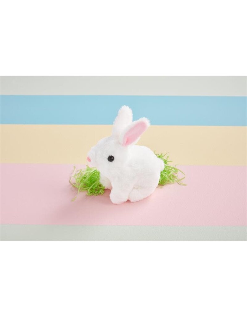Mud Pie Mud Pie Kids Easter White Hopping Bunny Plush