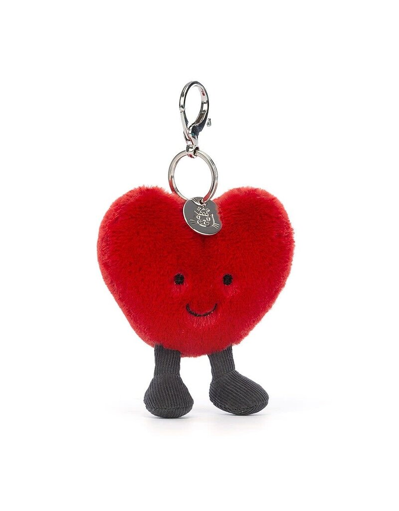 Jellycat Jellycat Amuseable Bag Charm Heart Red