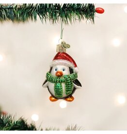 Old World Christmas Ornament Playful Penguin