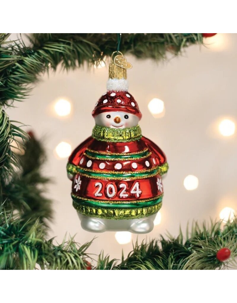 Old World Christmas Ornament 2024 Snowman