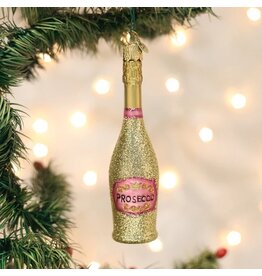 Old World Christmas Ornament Prosecco Bottle