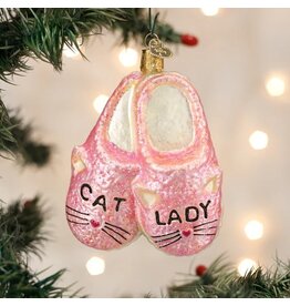Old World Christmas Old World Christmas Ornament Cat Lady Slippers