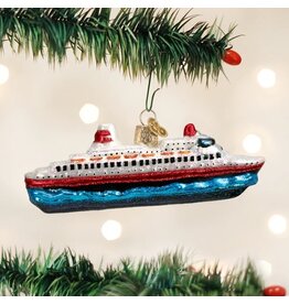 Old World Christmas Ornament Cruise Ship