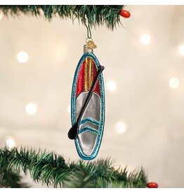 Old World Christmas Ornament Stand Up Paddle Board Blue