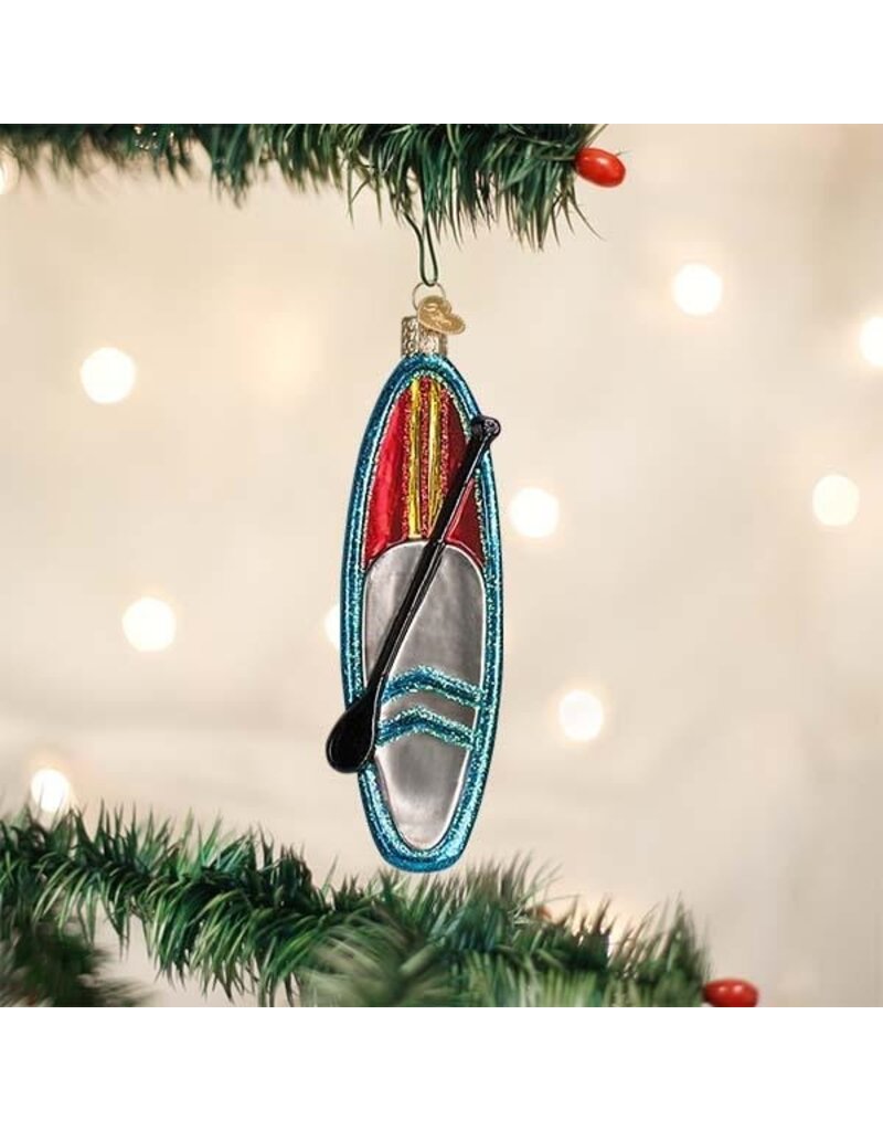 Old World Christmas Old World Christmas Ornament Stand Up Paddle Board Blue