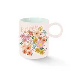 Fringe Fringe Ceramic Mug Best Mom Floral