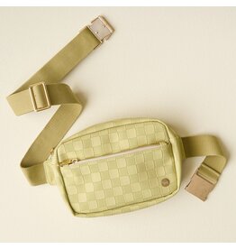 The Darling Effect Darling Effect Urban Check Belt Bag Green