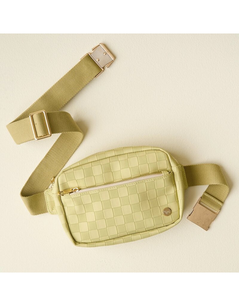 The Darling Effect Darling Effect Urban Check Belt Bag Green