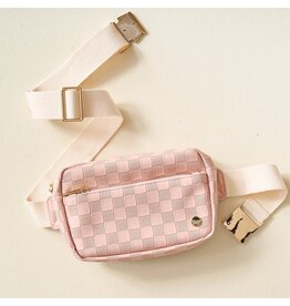 The Darling Effect Darling Effect Urban Check Belt Bag Blush