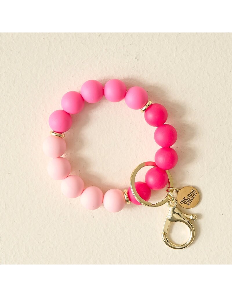 The Darling Effect Darling Effect Keychain Wristlet - Tickled Pink