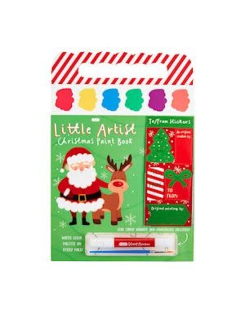 Mud Pie Mud Pie Holiday Watercolor Book XMas Green