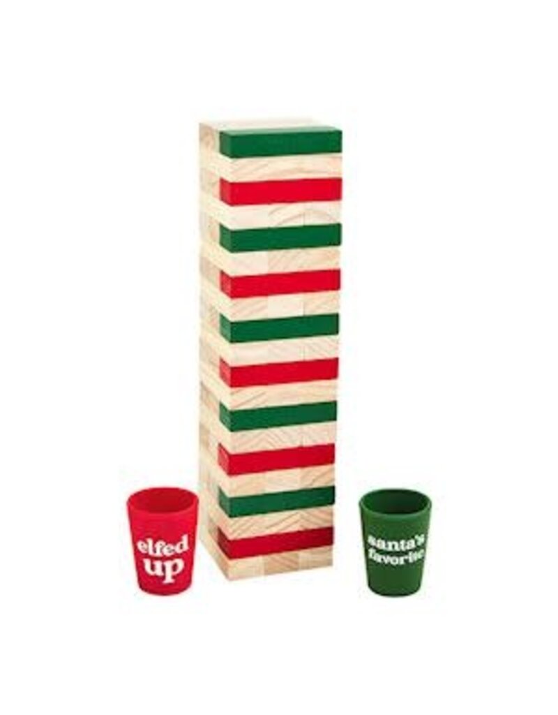 Mud Pie Mud Pie Holiday Wood Block Drinking Game