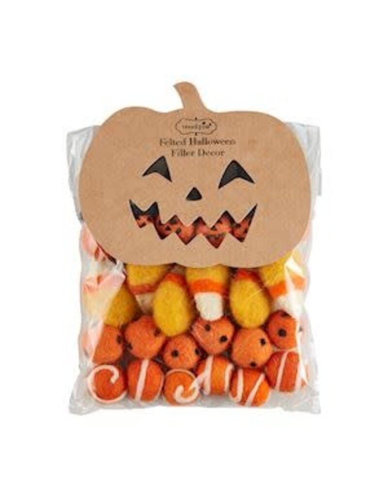 Mud Pie Mud Pie Fall Felted Halloween Filler Pumpkin