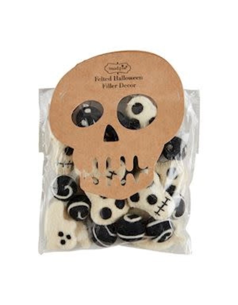 Mud Pie Mud Pie Fall Felted Halloween Filler Skull