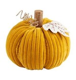 Mud Pie Mud Pie Fall Pumpkin Sitter Yellow Corduroy