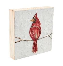 Mud Pie Mud Pie Holiday Cardinal Wood Plaque