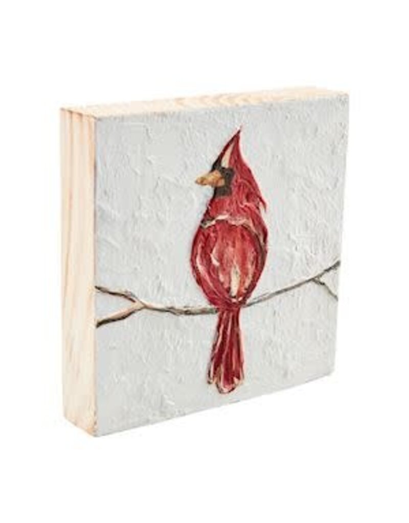 Mud Pie Mud Pie Holiday Cardinal Wood Plaque