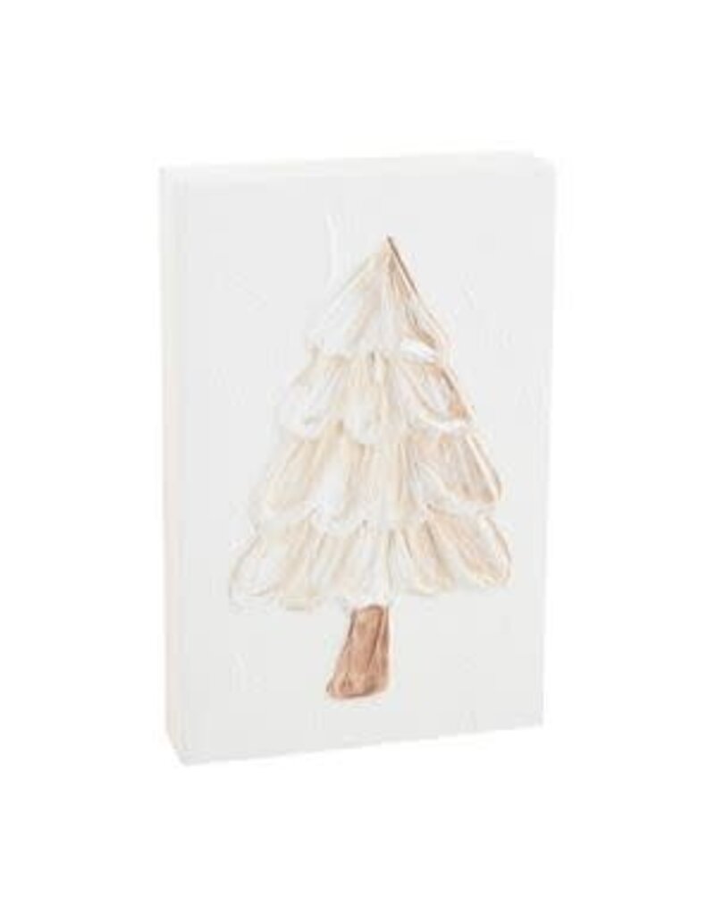 Mud Pie Mud Pie Holiday White Xmas Plaque Tree