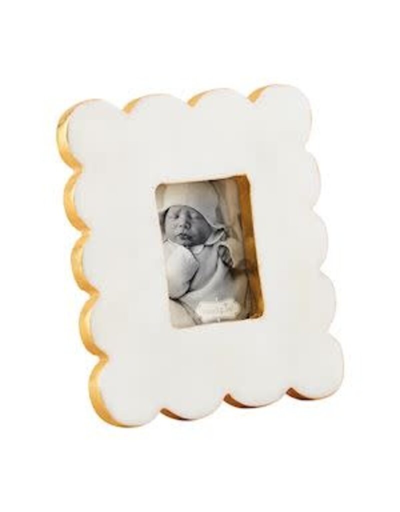 Mud Pie Mud Pie Marble Frame Scallop Rectangle