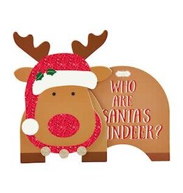 Mud Pie Mud Pie Holiday Shaped Book Reindeer