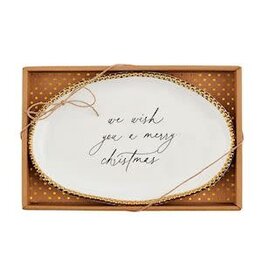 Mud Pie Mud Pie Holiday Sentiment Plate  We Wish