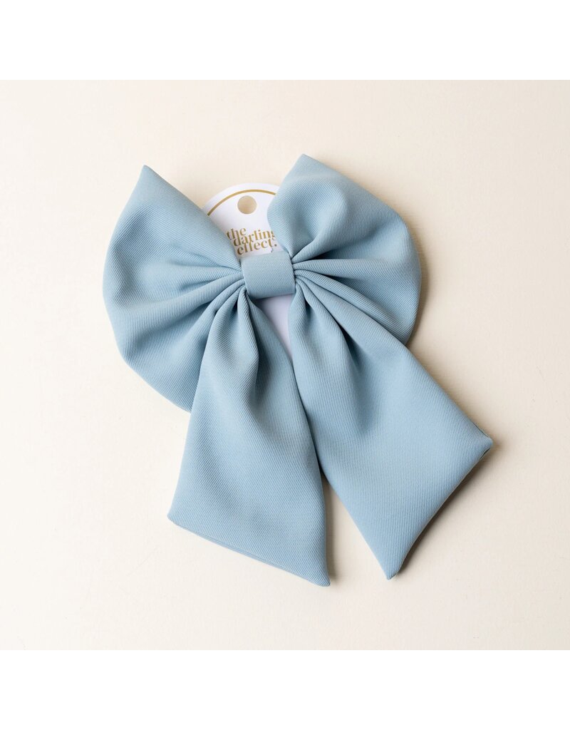 The Darling Effect Darling Effect Hair Bow- Light Blue