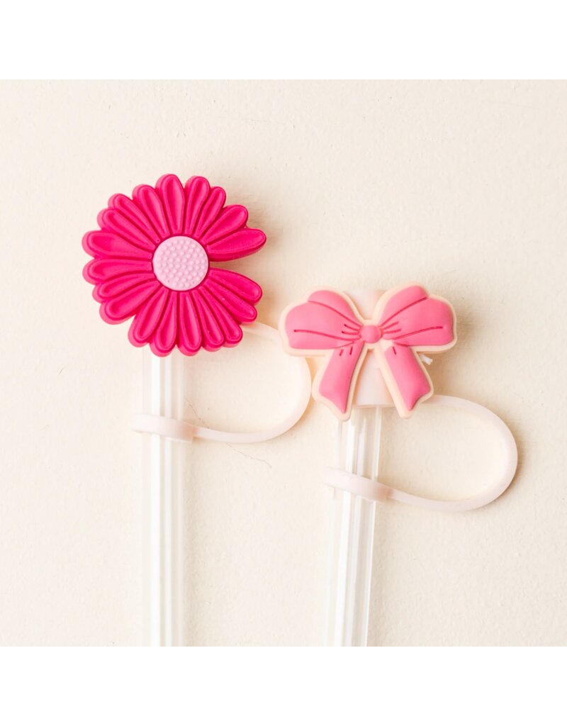 The Darling Effect Darling Effect Straw Topper Set- Bubblegum