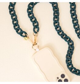 The Darling Effect Darling Effect Phone Crossbody Chain- Green