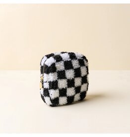 The Darling Effect Darling Effect Teddy Square Pouch Check Black