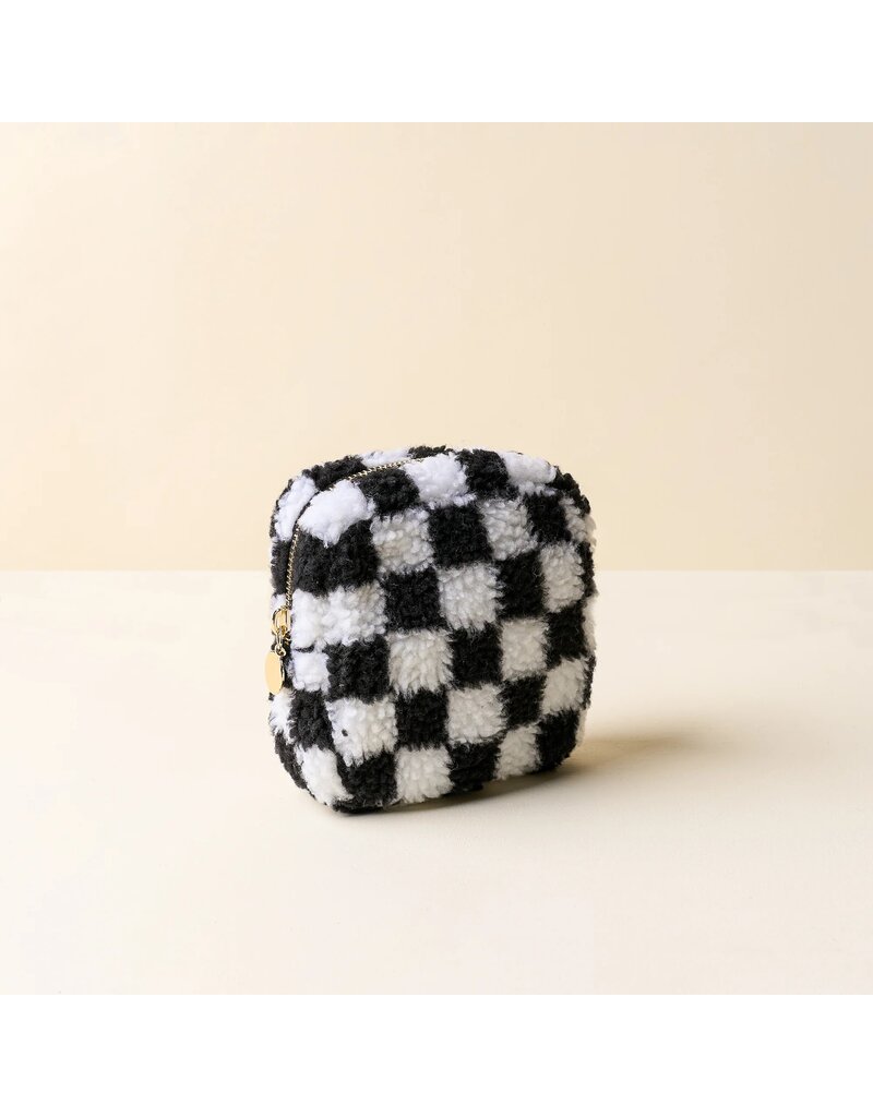 The Darling Effect Darling Effect Teddy Square Pouch Check Black