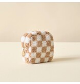 The Darling Effect Darling Effect Teddy Square Pouch Check Tan