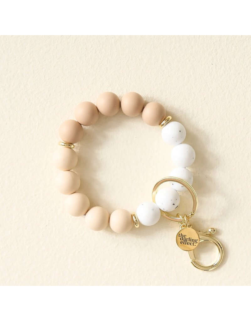 The Darling Effect Darling Effect Keychain Wristlet - Oatmilk Latte