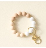 The Darling Effect Darling Effect Keychain Wristlet - Oatmilk Latte