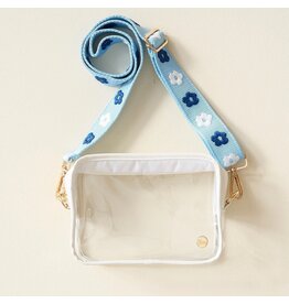 The Darling Effect Darling Effect Clear Crossbody Bag Light Blue