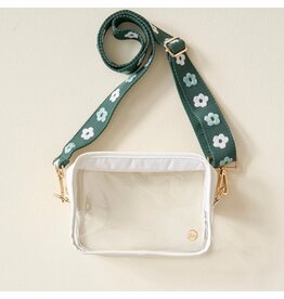The Darling Effect Darling Effect Clear Crossbody Bag Green