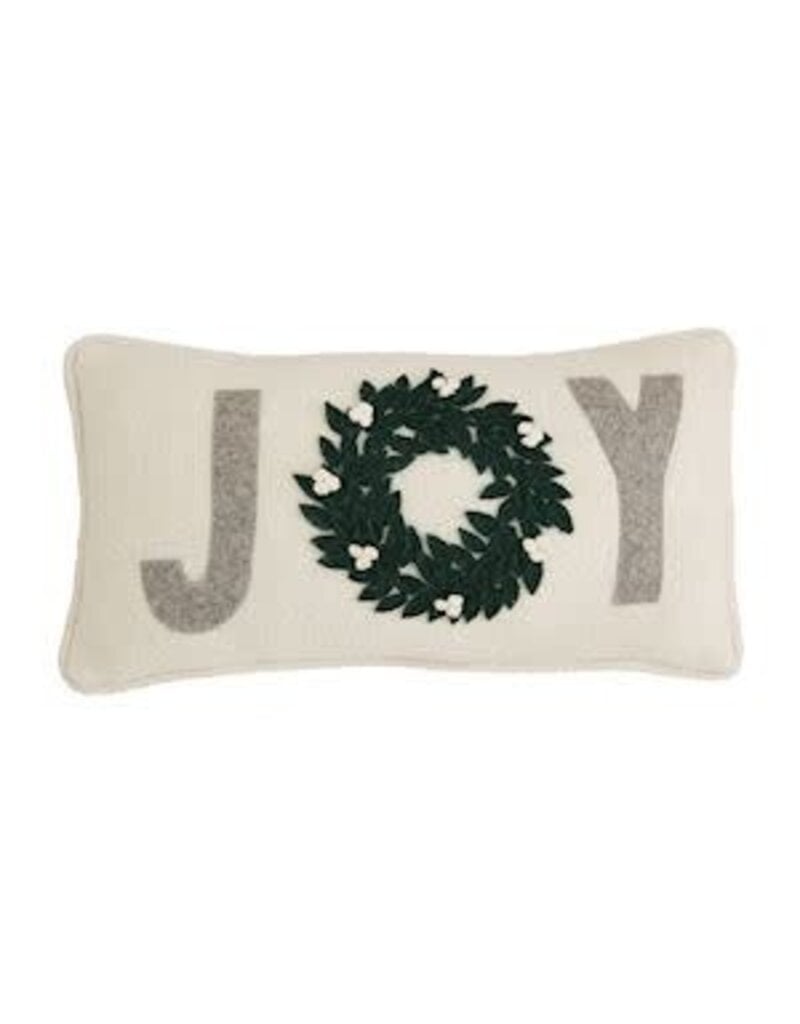 Mud Pie Mud Pie Holiday Mini Felt Pillow Joy Xmas
