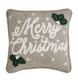 Mud Pie Mud Pie Holiday Mini Felt Pillow Merry Xmas