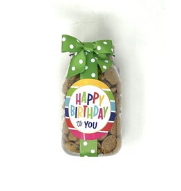 Oh Sugar Cookie Jar Happy Birthday Happy Stripe