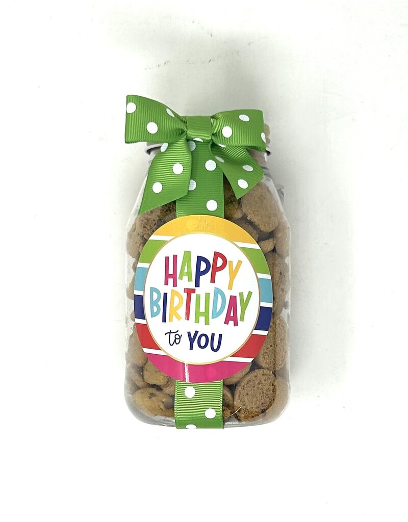 Oh Sugar Cookie Jar Happy Birthday Happy Stripe