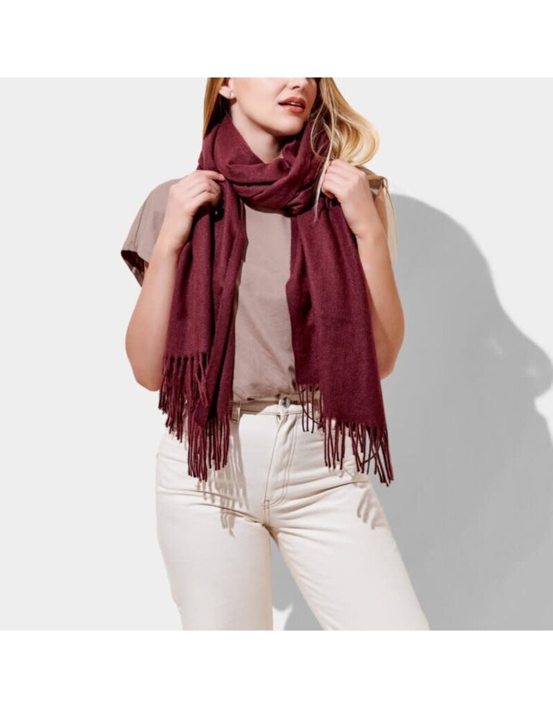 Katie Loxton Katie Loxton Blanket Scarf- Plum