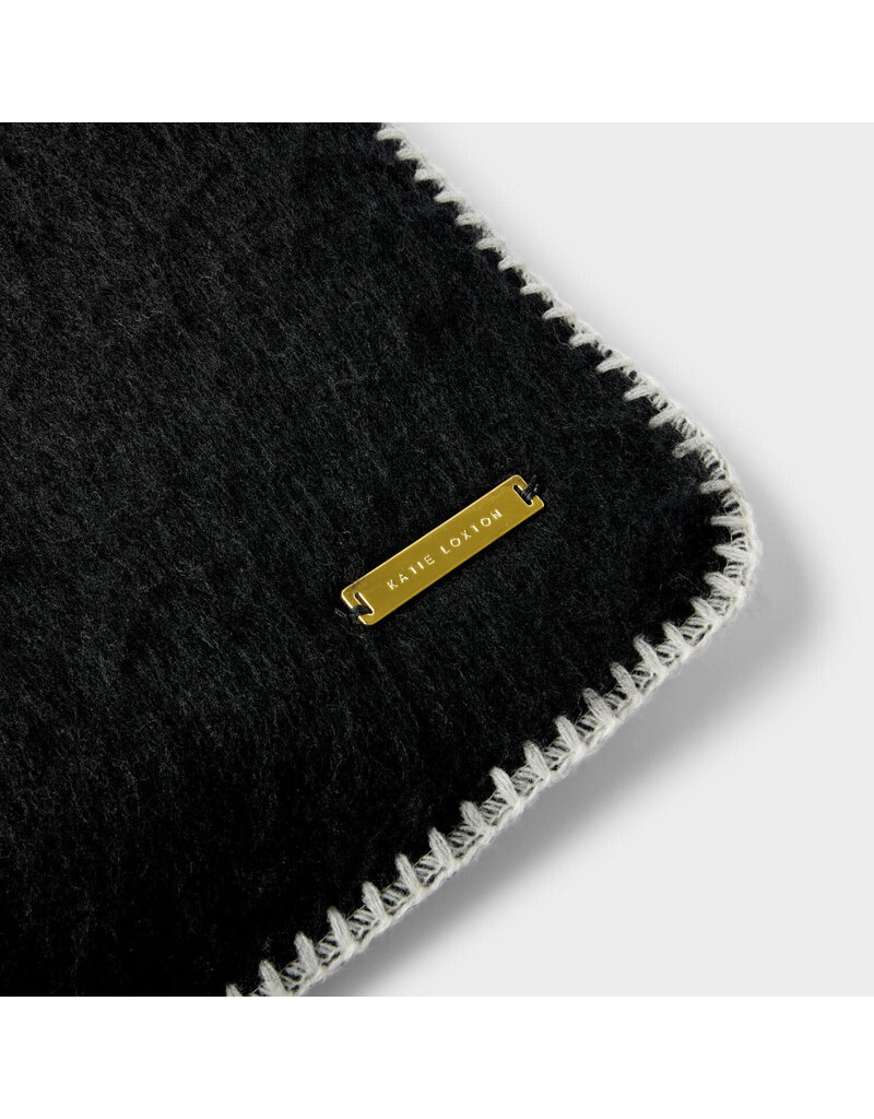 Katie Loxton Katie Loxton Whipstitch Scarf- Black