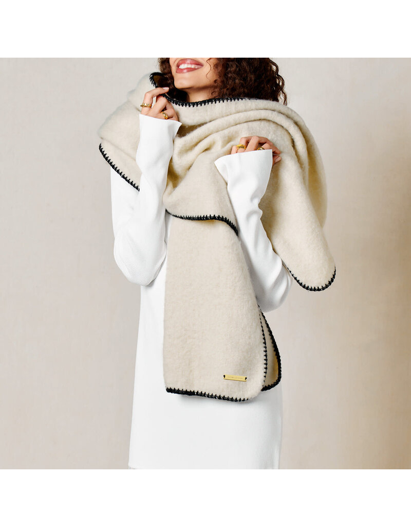 Katie Loxton Katie Loxton Whipstitch Scarf- Cream